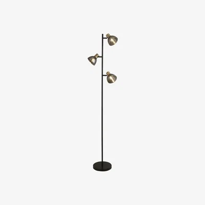 Pagazzi Elisa Smoked Glass Floor Lamp