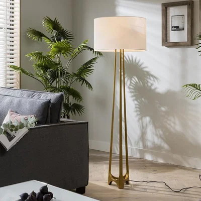 Quatropi Quatropi Luxury Tall Golden Pyramid Floor Lamp 158CM Tall