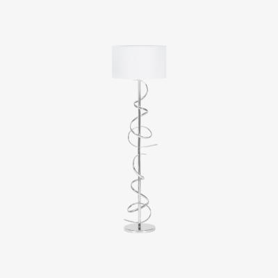 The Range Chrome Spiral Floor Lamp