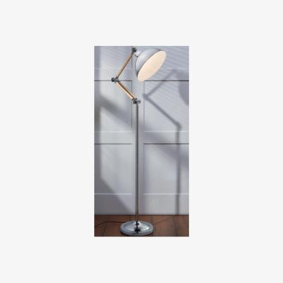 The Range Holme Angled Floor Lamp - Silver