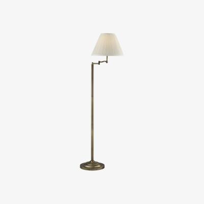 The Range Chester Swing Arm Floor Lamp - Brass