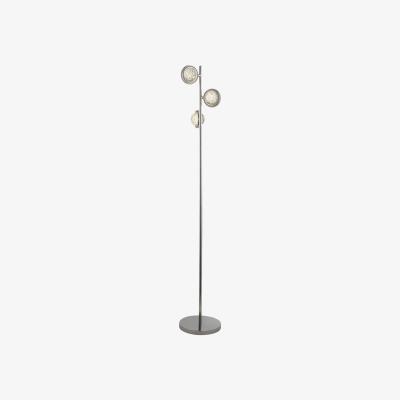 The Range Larne Chrome 3Lt Floor Lamp - Silver
