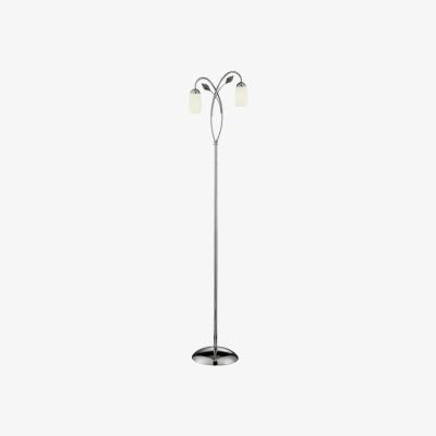 The Range 2 Light Chrome Leaf Floor Lamp