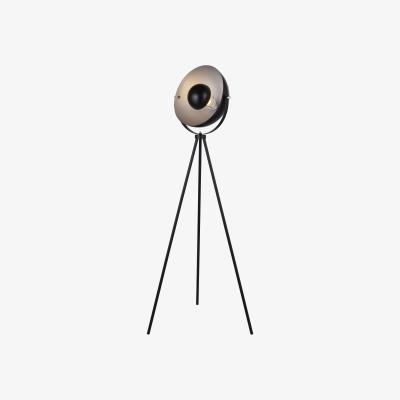 The Range Matt Black Industrial Tripod Floor Lamp - Black