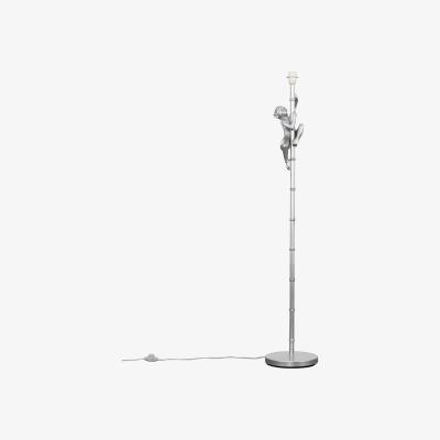 The Range Hanging Monkey Animal Quirky Modern Silver Floor Lamp Base - Silver