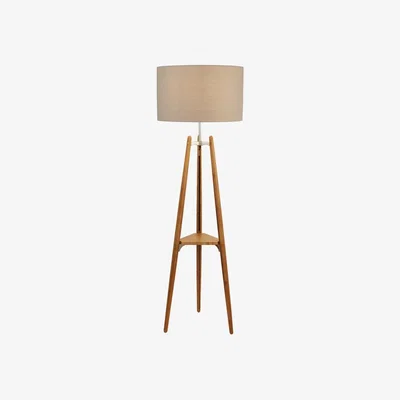 The Range Light Wood Shelf Floor Lamp - Wood