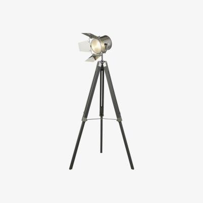 The Range Grey and Chrome Spotlight Floor stand  - Grey
