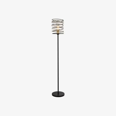The Range Stranraer Black and Gold Floor Lamp - Black