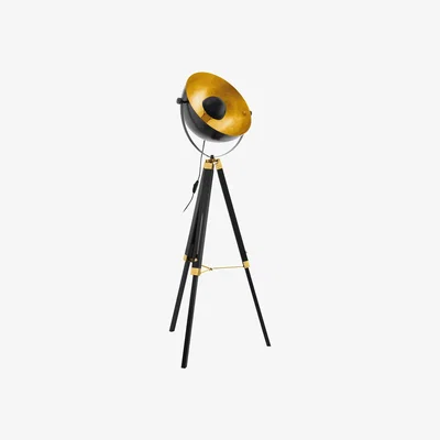 The Range EGLO Covaleda BlackGold Floor Lamp - Black