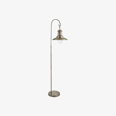The Range Portsmouth Antique Brass Floor Lamp - Yellow