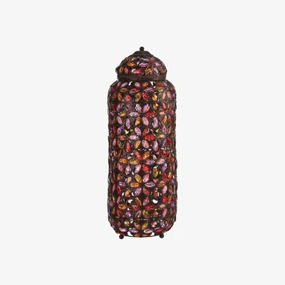 The Range Jewelled Moroccan Floor Lantern Light - Red