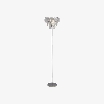 The Range Frost Tiered Floor Lamp - Chrome
