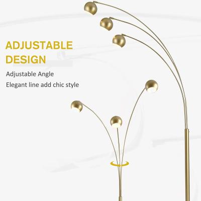 The Range 3-Branch floor lamp - Gold