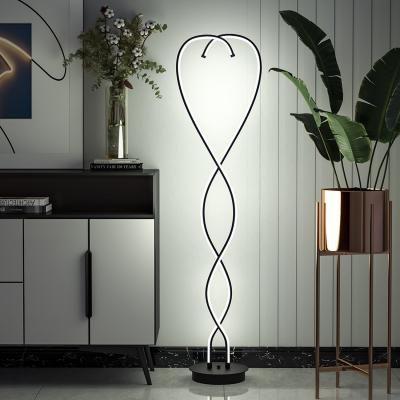 The Range Modern LED Floor Lamp Beside Table Light Bedroom - Black / 4kg