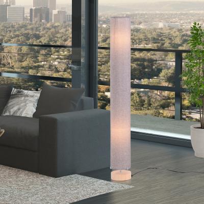 The Range 47-Inch Modern Wooden Floor Lamp - Grey