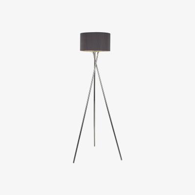 The Range Pleat Shade Tripod Floor Lamp - Grey