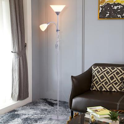 The Range Torchiere Floor Lamp - Silver Grey
