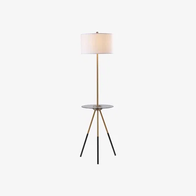 The Range Myra Standard Tripod Floor Lamp with Built-in USB - White