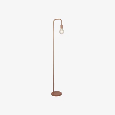 The Range Matt Floor Lamp With Bulb - Pink
