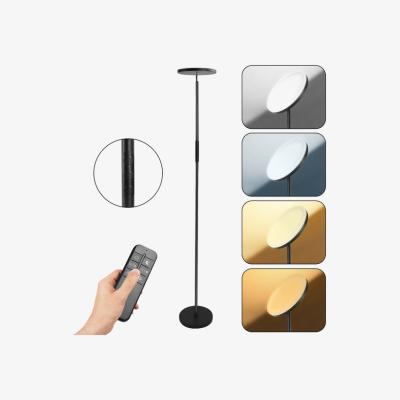 The Range Dimmable LED Uplighter Floor Lamp Tall Standing Lights - Black