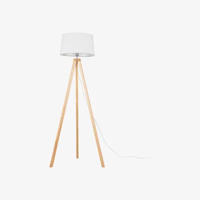 The Range Barbro White Floor Lamp White Shade - White