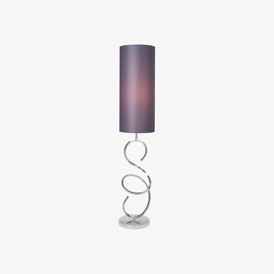 The Range Cali Sculpted Base Floor Lamp - Chrome