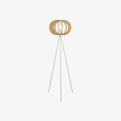 The Range Danese Oak Floor Lamp in White  - White