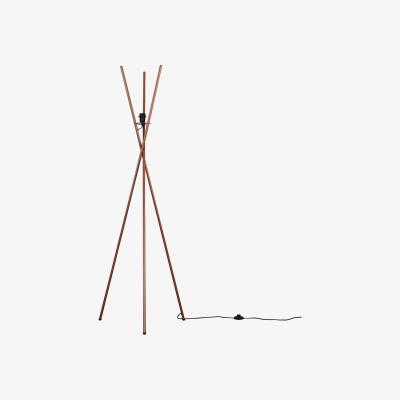 The Range Modern Copper Metal Crossover Design Tripod Floor Lamp Base - Copper