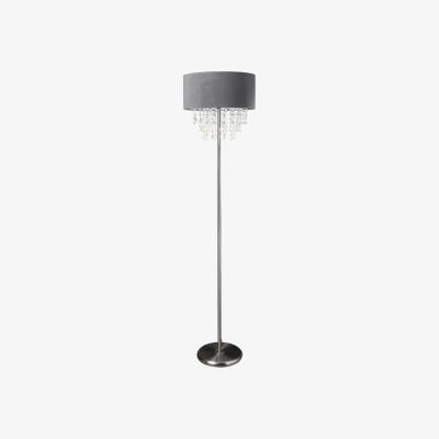 The Range Velvet Effect Droplet Floor Lamp - Grey