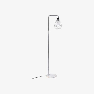 The Range Angled Floor Lamp - Chrome-Black-Chrome