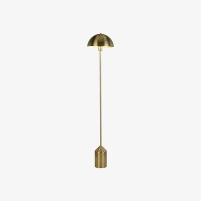 The Range Dome Satin Brass Floor Lamp - Satin Brass