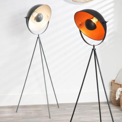 The Range Industrial Tripod Floor Lamp - Grey