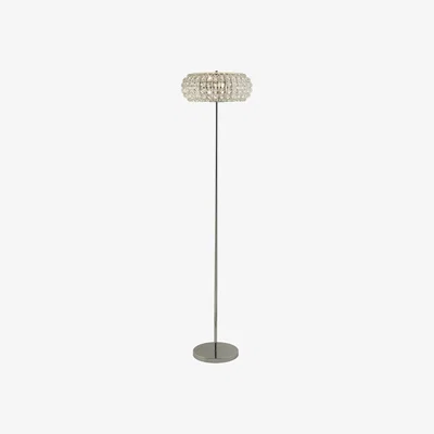 The Range Bristola Chrome 3Lt Floor Lamp - Silver