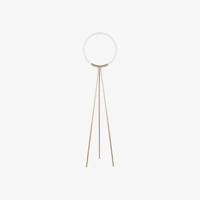The Range LED Frosted Hoop Floor Lamp  - Gold