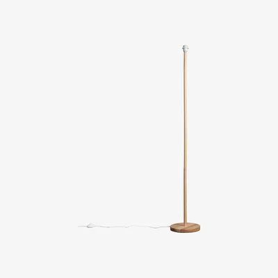 The Range Modern Scandi Floor Lamp Base In Light Wooden Finish - Light Wood
