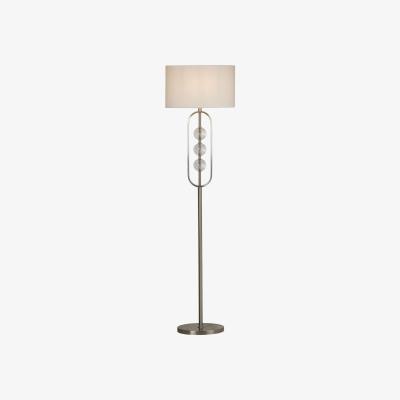 The Range Laburnum Satin Silver Floor Lamp - Silver