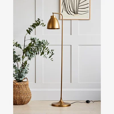 Rose & Grey Antique Brass Muturi Floor Lamp