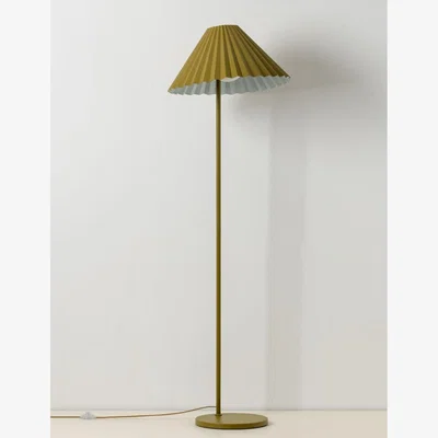 Rose & Grey Houseof The Pleat Floor Lamp Moss Green & Pale Blue