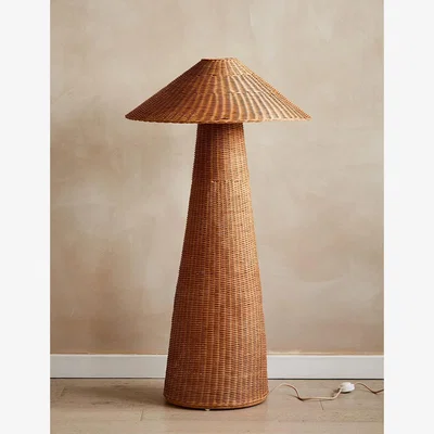 Rose & Grey Ferm Living Dou Braided Rattan Floor Lamp