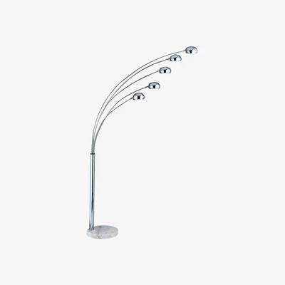 Sofa.com Lauper Floor Lamp in Silver - sofa.com