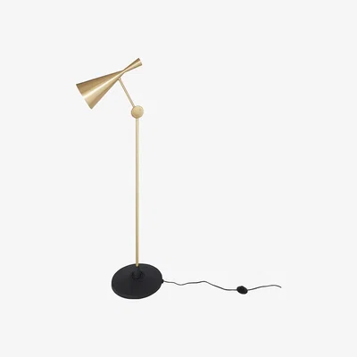 Sofa.com Tom Dixon Beat 1 Light Floor Lamp in Brass - sofa.com