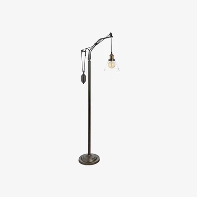 Teddy Beau Hill Hudson Adjustable Industrial Floor Lamp