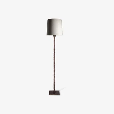 Tobias Oliver Porta Romana I Static Floor Lamp I Burnt Silver