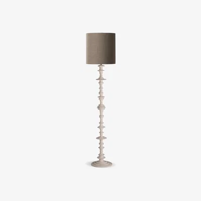 Tobias Oliver Porta Romana I Spin Floor Lamp I Plaster White