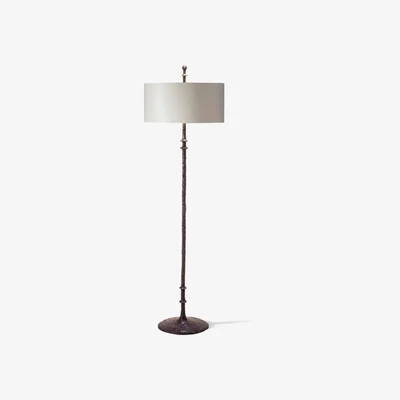 Tobias Oliver Porta Romana I Oliver Floor Lamp I Bronzed With Dove Shade