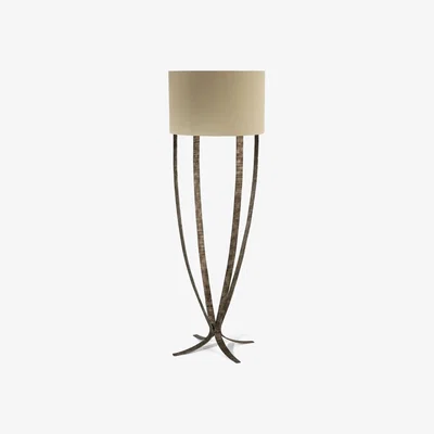 Tobias Oliver Porta Romana I Alfonse Floor Lamp I Burnt Silver