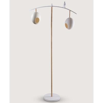 Tobias Oliver Porta Romana | Sunny Robin Floor Lamp | Stucco Plaster White