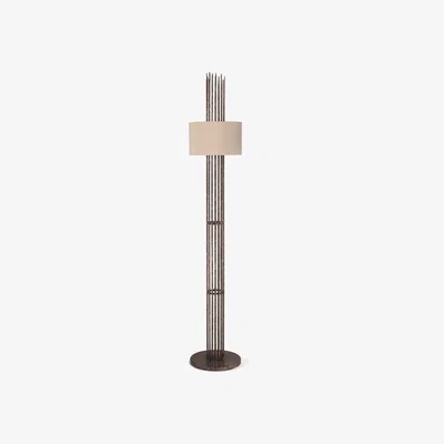 Tobias Oliver Porta Romana I Flynn Caged Floor Lamp | Bronzed