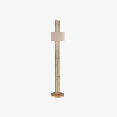 Tobias Oliver Porta Romana I Flynn Caged Floor Lamp | Gold