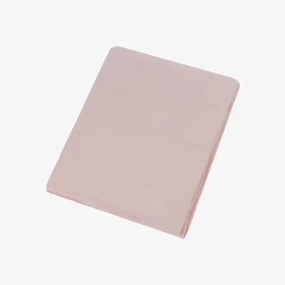 Amara Essentials - Stonewashed Pure Linen Flat Sheet - Rose - Super King